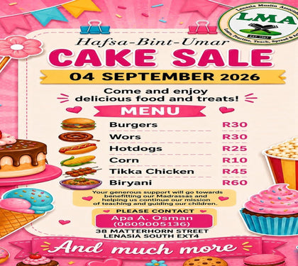LMA Annual Cake Sale