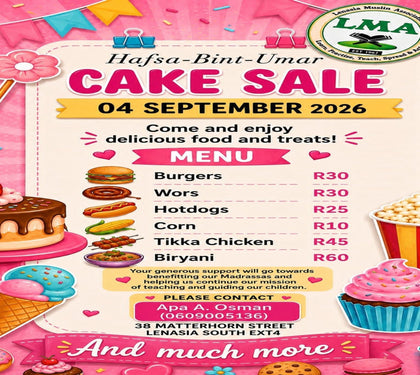 LMA Annual Cake Sale