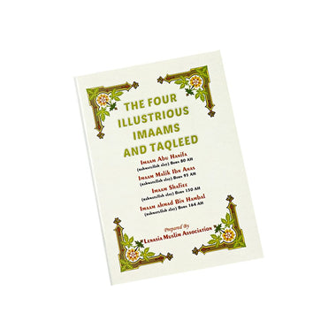 The four Illustrious Imaams and Taqleed